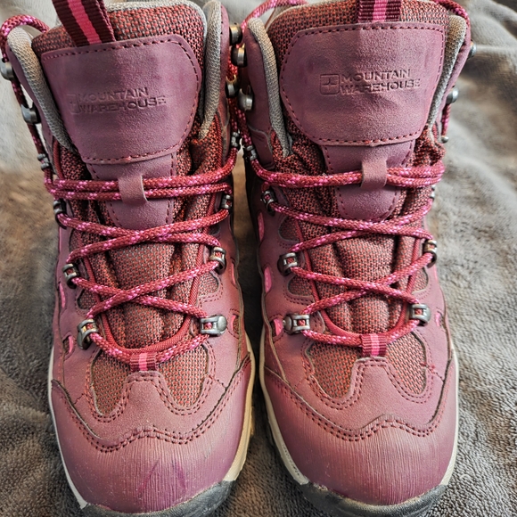 Women's Mountain Warehouse Burgundy Hiking Boots - Picture 5 of 13